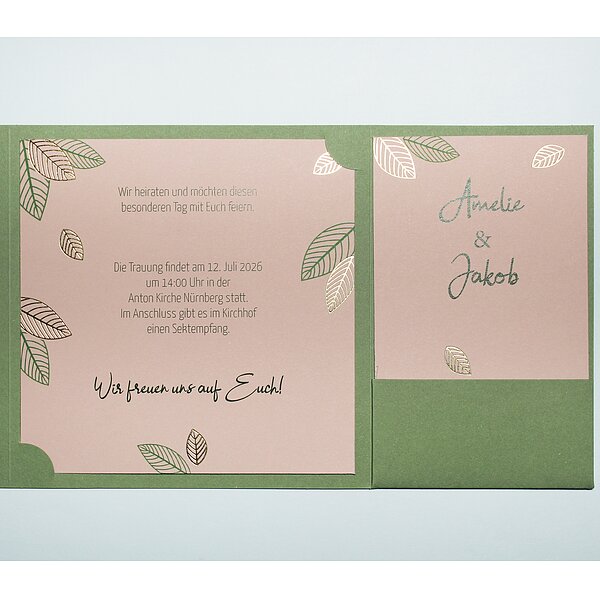 Bild 2 - Hochzeitskarte Green Magic