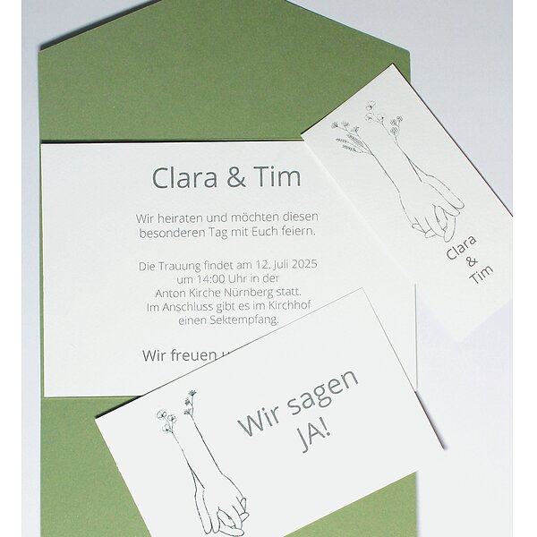 Bild 3 - Hochzeitskarte Zusammenhalt