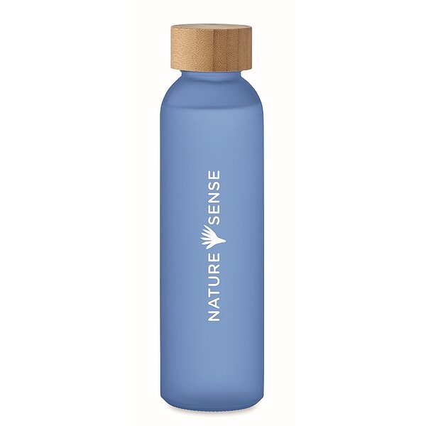 Bild 6 - Glasflasche transparent blau 500ml