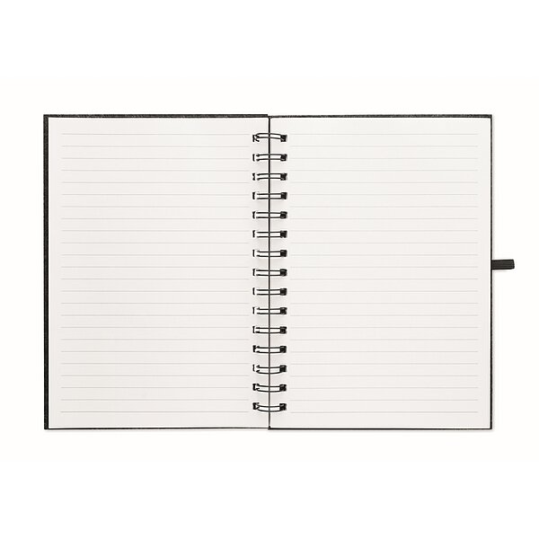 Bild 5 - Spiralnotizbuch mit RPET-Filz Cover dunkelgrau