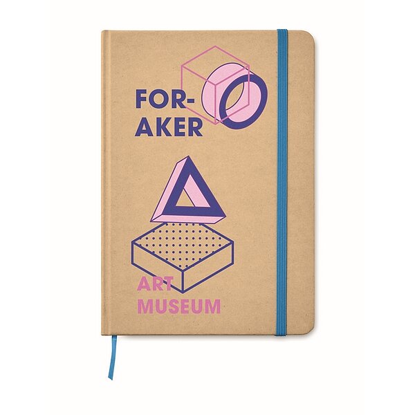 Bild 2 - Merkbuch blau mit Hard Cover aus recyceltem Karton