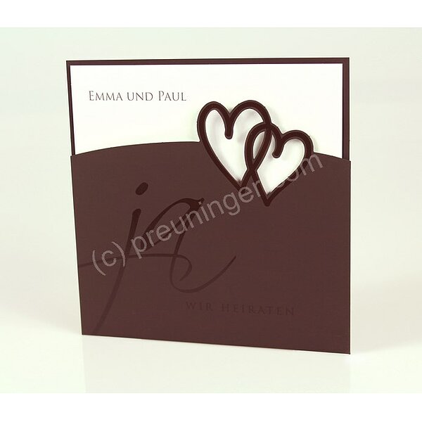 Bild 1 - Hochzeitskarten mit H�llen 42