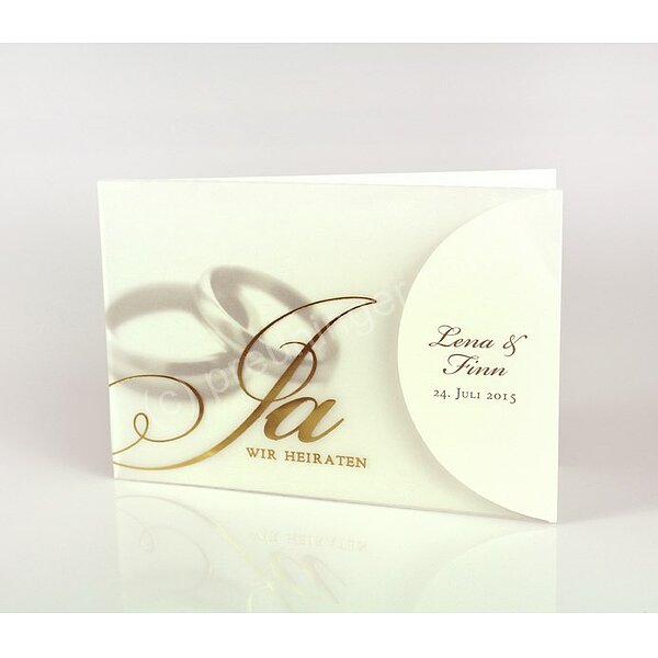 Bild 1 - Hochzeitskarten mit H�llen 23