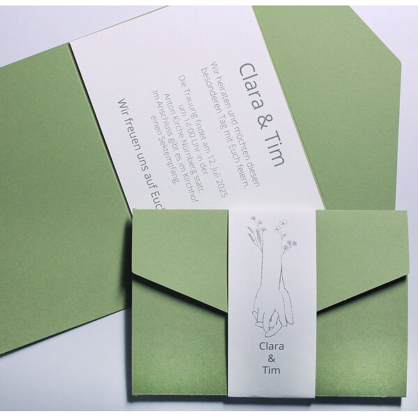 Bild 1 - Hochzeitskarte Zusammenhalt