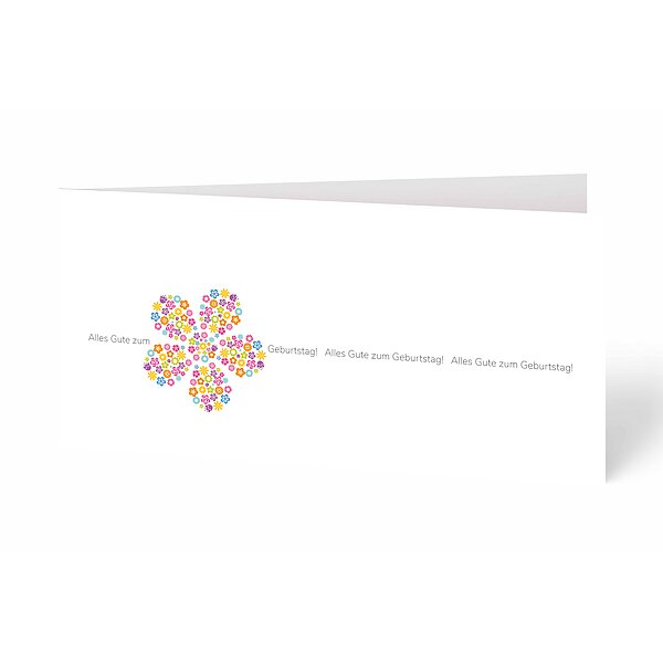 Bild 1 - Gl�ckwunschkarte bunte Bl�te