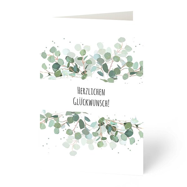 Bild 1 - Gl�ckwunschkarte Eukalyptus