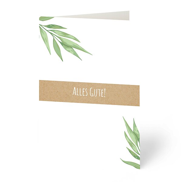 Bild 1 - Gl�ckwunschkarte zarte Zweige