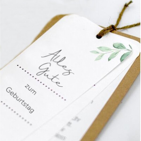 Bild 1 - Gl�ckwunschkarte mit F�cheroptik