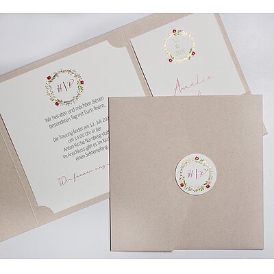 Hochzeitskarte Soft Colors