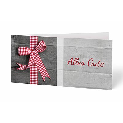 Glckwunschkarte Schleife