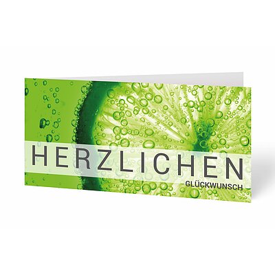Glckwunschkarte Limette