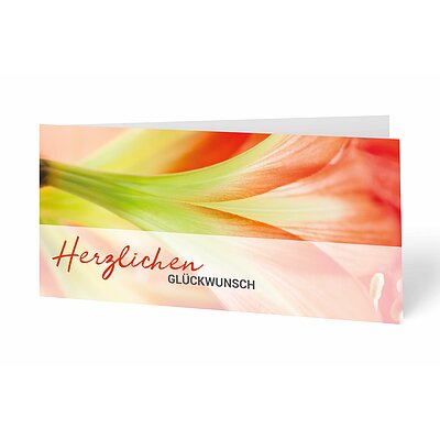 Glckwunschkarte Lilie