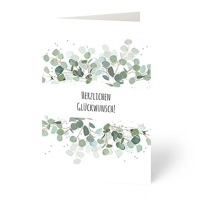 Glckwunschkarte Eukalyptus